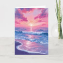 Search for watercolor sunset cards Ocean