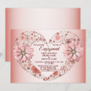 Search for modern floral engagement party invitations Minimalist