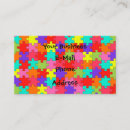 Search for jigsaw puzzle business cards Colourful