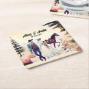 Search for country western style glass coasters Cowboy