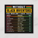 Search for inventor cards invites African