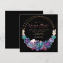 Search for succulent bridal shower invitations Gold