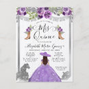 Search for purple silver quinceanera invitations Quinceañera