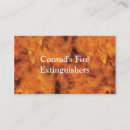 Search for fire extinguisher business cards Flames