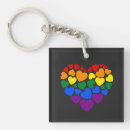 Search for colourful hearts key rings Lesbian