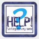 Search for funny question stickers Blue