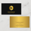Search for golden business cards Consultant