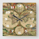 Search for old world clocks Antique maps