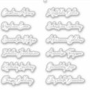 Search for beautiful name stickers Black