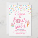 Search for 4th fourth girl birthday invitations Party