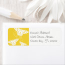 Search for white butterflies return address labels Yellow
