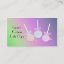 Search for cake pops business cards Baking