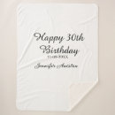 Search for birthday name blankets 10 20 30 40