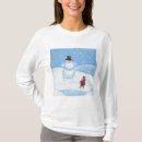 Search for snowman womens tshirts Winter scene