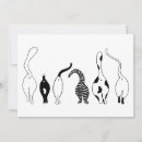 Search for black and white cat invitations Animals