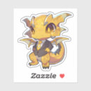 Search for yellow dragon stickers Fantasy