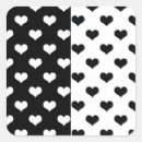 Search for black and white pattern stickers Heart