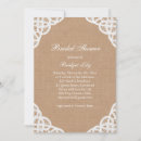 Search for burlap lace bridal shower invitations Country