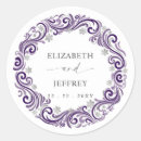 Search for purple and silver wedding stickers Glitter