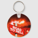 Search for road sign key rings Red