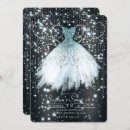 Search for silver glitter sweet 16 invitations Princess