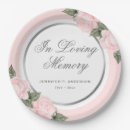 Search for funeral paper plates In loving memory