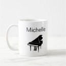Search for music piano mugs Black and white