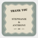 Search for sage green wedding stickers Retro