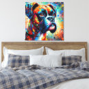 Search for colourful canvas prints Dog
