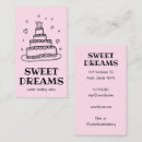 Search for wedding cake business cards Bakery