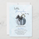 Search for a little pumpkin is on the way baby boy shower invitations Modern