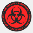 Search for biohazard warning stickers Red