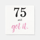 Search for 75th birthday napkins Elegant