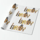 Search for woodland animals wrapping paper Baby shower