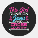 Search for woman running stickers Cross country