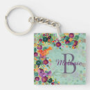 Search for watercolor flower key rings Flowers