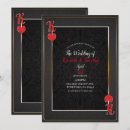 Search for poker wedding invitations Gold