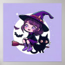 Search for black cat halloween posters Purple