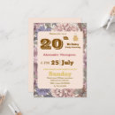 Search for elegant 20th birthday invitations Adult