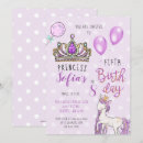 Search for princess tiara invitations Purple