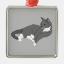 Search for russian blue cat christmas tree decorations Grey