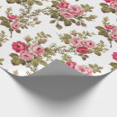 Search for white rose wrapping paper Vintage floral