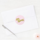 Search for pink dachshund stickers Doxie