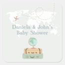 Search for map baby shower stickers Gender neutral