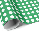 Search for green and white polka dot wrapping paper Cute