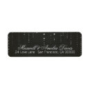 Search for black and silver glitter return address labels Stylish