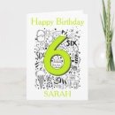 Search for 6th birthday cards 6 years old