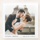 Search for modern wedding coasters Bride and groom
