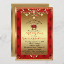 Search for red and gold prince invitations Modern