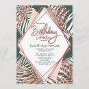 Search for palm leaves birthday invitations Summer